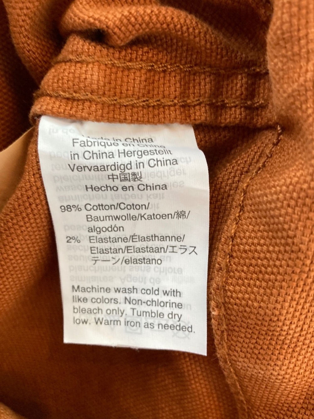 Madewell Emmett Slim Wide-Leg Crop Pants Size 26 Tawny Burnt Orange - Picture 5 of 8
